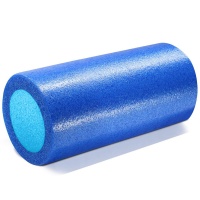 Ролик для йоги полнотелый 2-х цветный (синий/голубой) 31х15см. PEF100-31-X