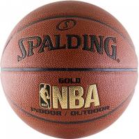 Баскетбольный мяч Spalding NBA Gold Series (76-014Z), с логотипом NBA