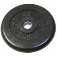 25 кг диск (блин) MB Barbell (черный) 31 мм.