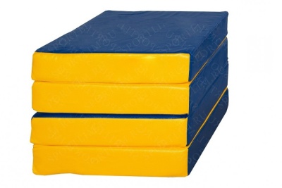 Мат для шведской стенки (100/200/10 см) Сине-желтый